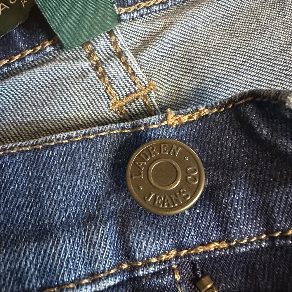 Lauren Ralph Lauren Blue Straight Leg Jeans - Picture 4 of 9